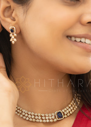 Hithara's American Diamond set - Changeable Stones (4 stones)