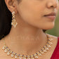 Hithara's American Diamond set - Purple and White stones with Earrings